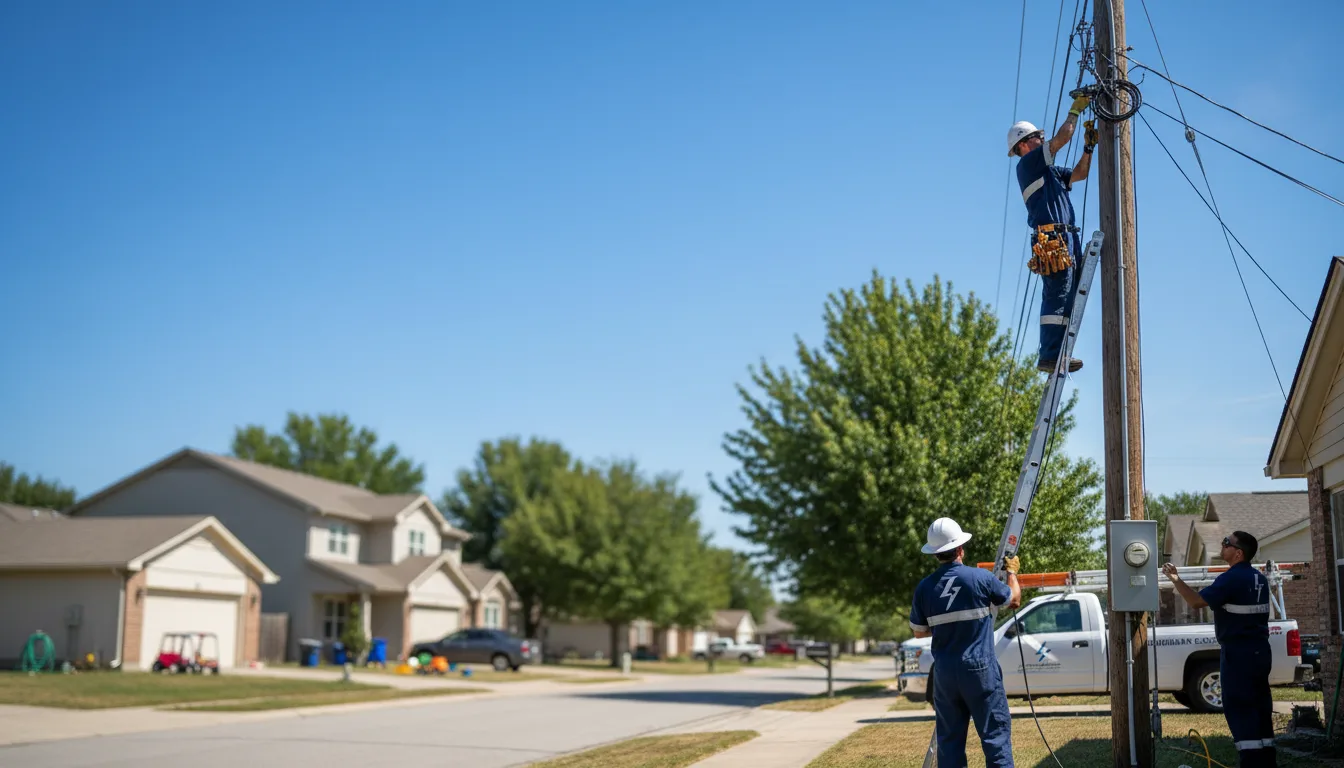 Residential electrician providing installation services in Justice, IL